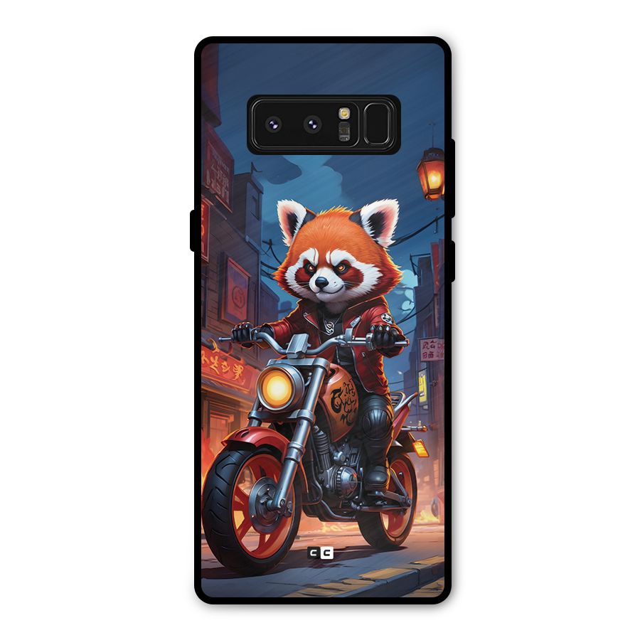 Fox Rider Metal Back Case for Galaxy Note 8