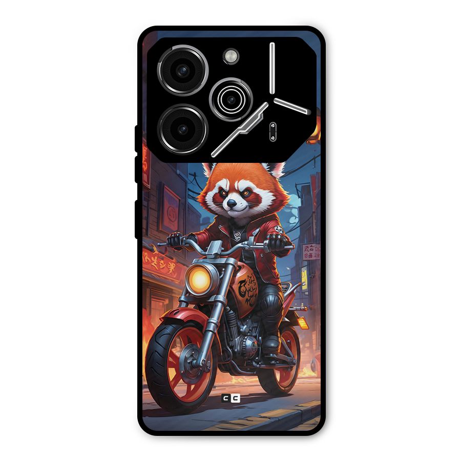 Fox Rider Metal Back Case for Tecno Pova 6 Pro