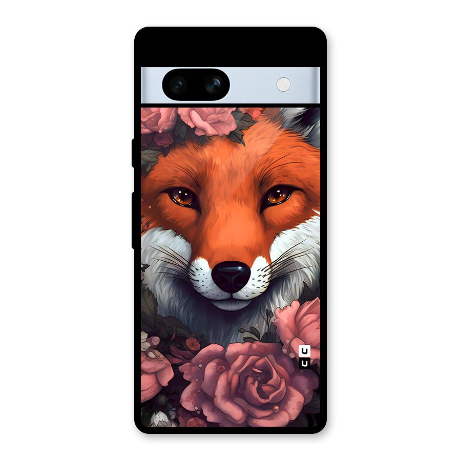 Fox and Roses Glass Back Case for Google Pixel 7a