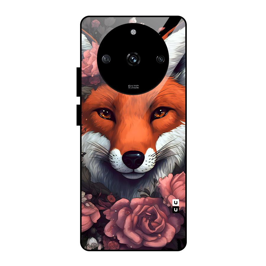 Fox and Roses Glass Back Case for Realme Narzo 60 5G