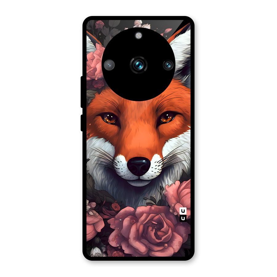 Fox and Roses Glass Back Case for Realme Narzo 60 Pro
