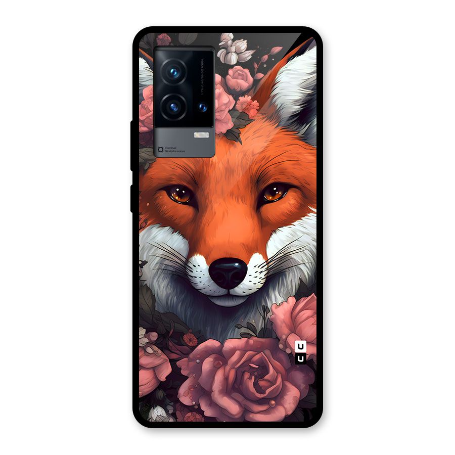 Fox and Roses Glass Back Case for iQOO 9 5G