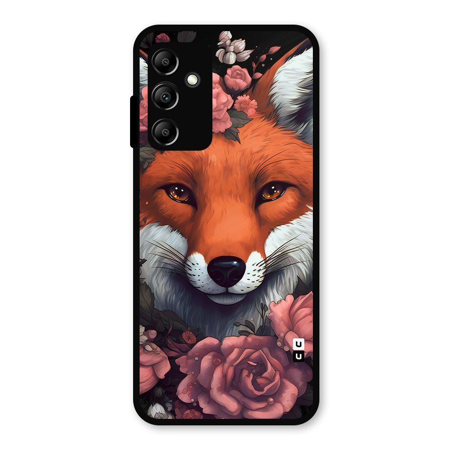 Fox and Roses Metal Back Case for Galaxy A14 5G