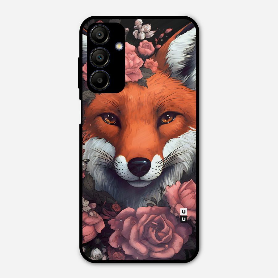 Fox and Roses Metal Back Case for Galaxy A15 5G