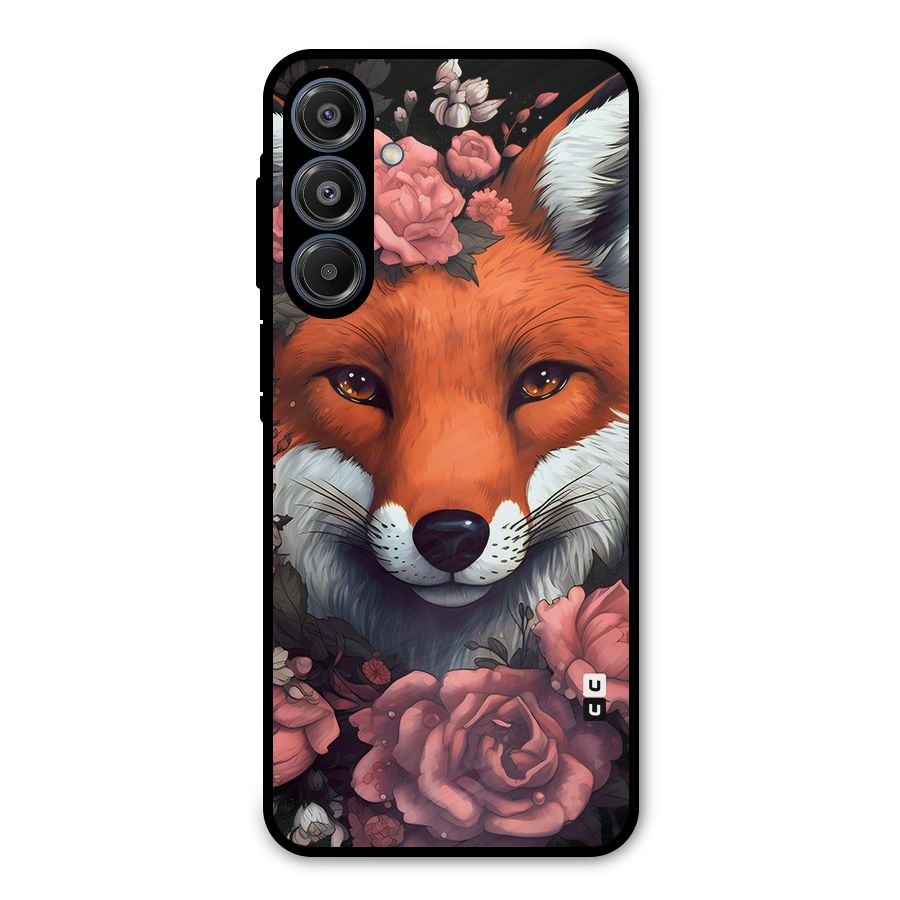 Fox and Roses Metal Back Case for Galaxy A16 5G