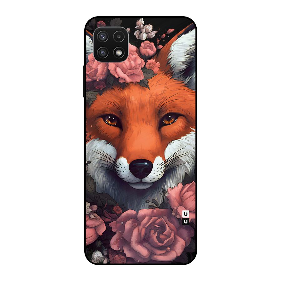 Fox and Roses Metal Back Case for Galaxy A22 5G