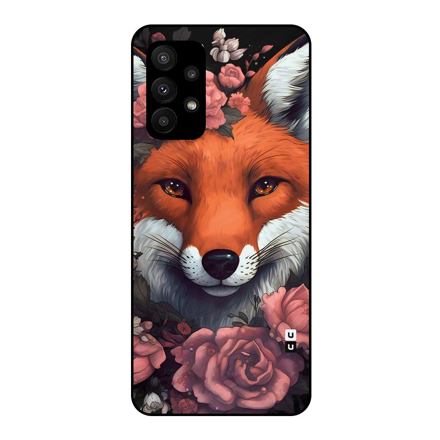 Fox and Roses Metal Back Case for Galaxy A23