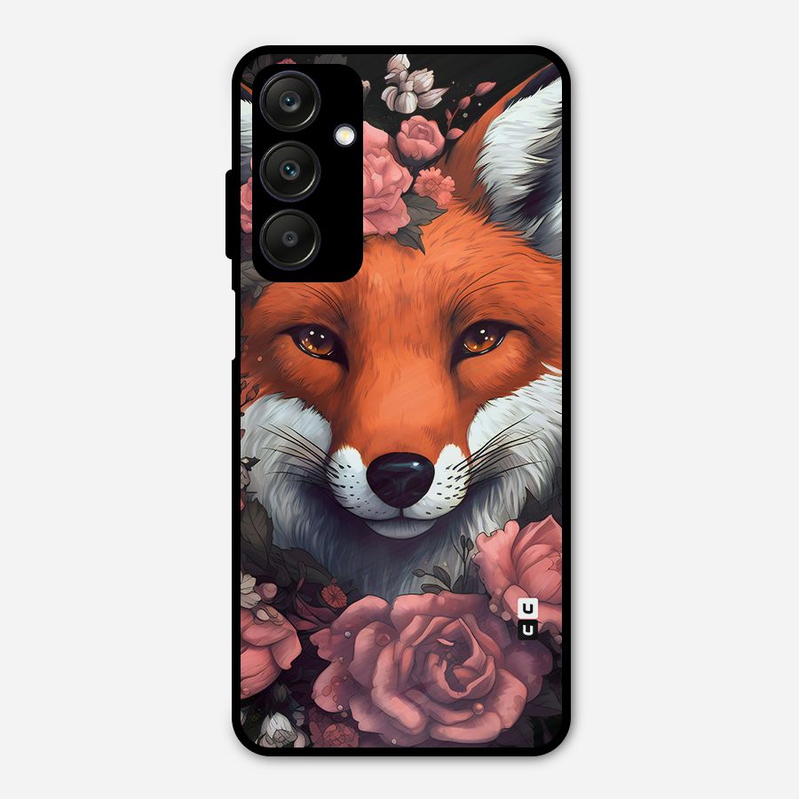 Fox and Roses Metal Back Case for Galaxy A25 5G