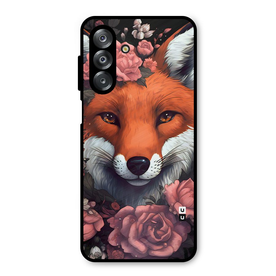 Fox and Roses Metal Back Case for Galaxy A26
