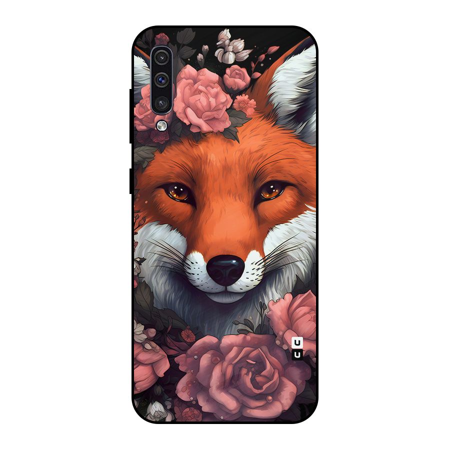 Fox and Roses Metal Back Case for Galaxy A30s
