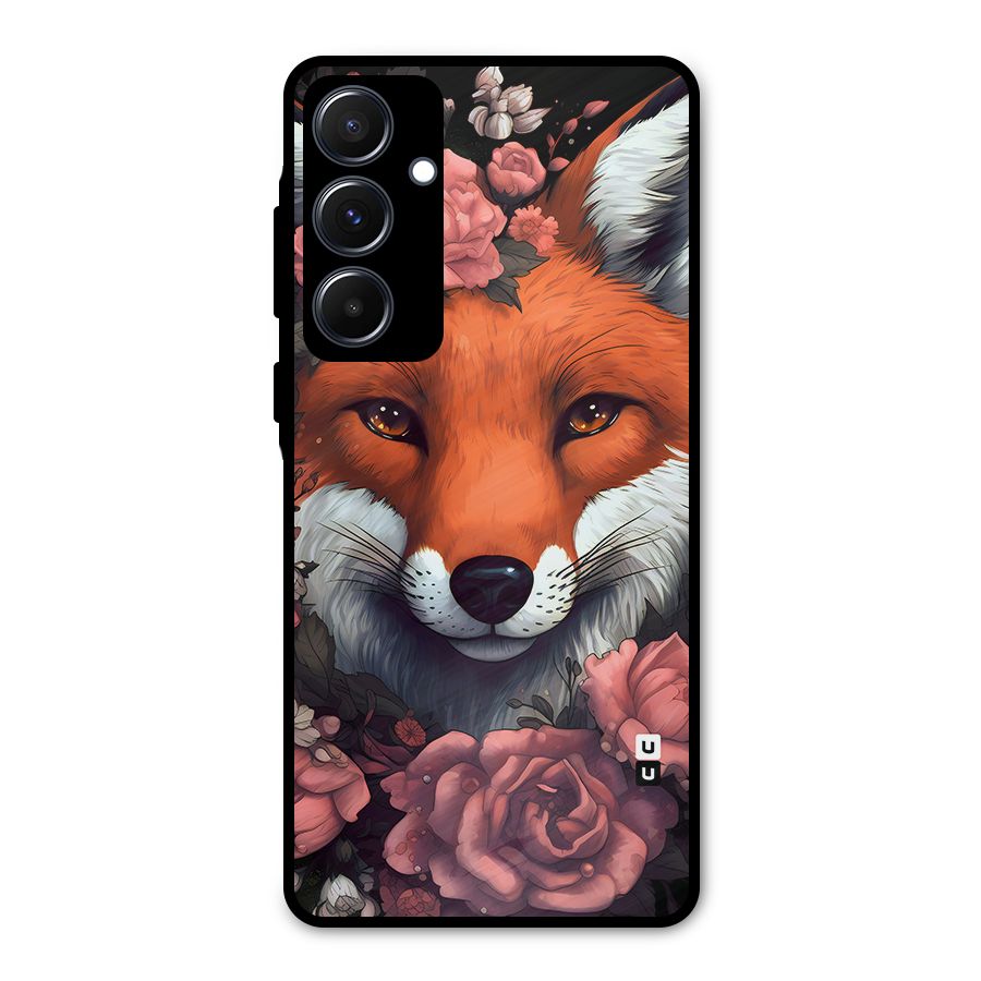 Fox and Roses Metal Back Case for Galaxy A55