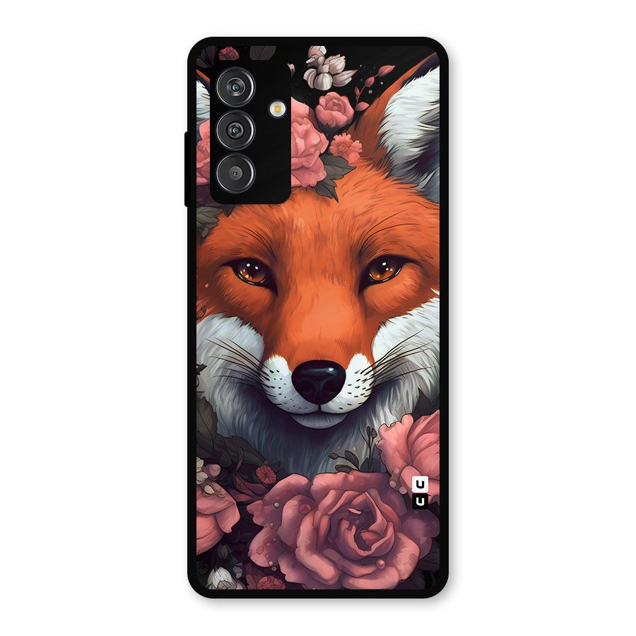 Fox and Roses Metal Back Case for Galaxy F13