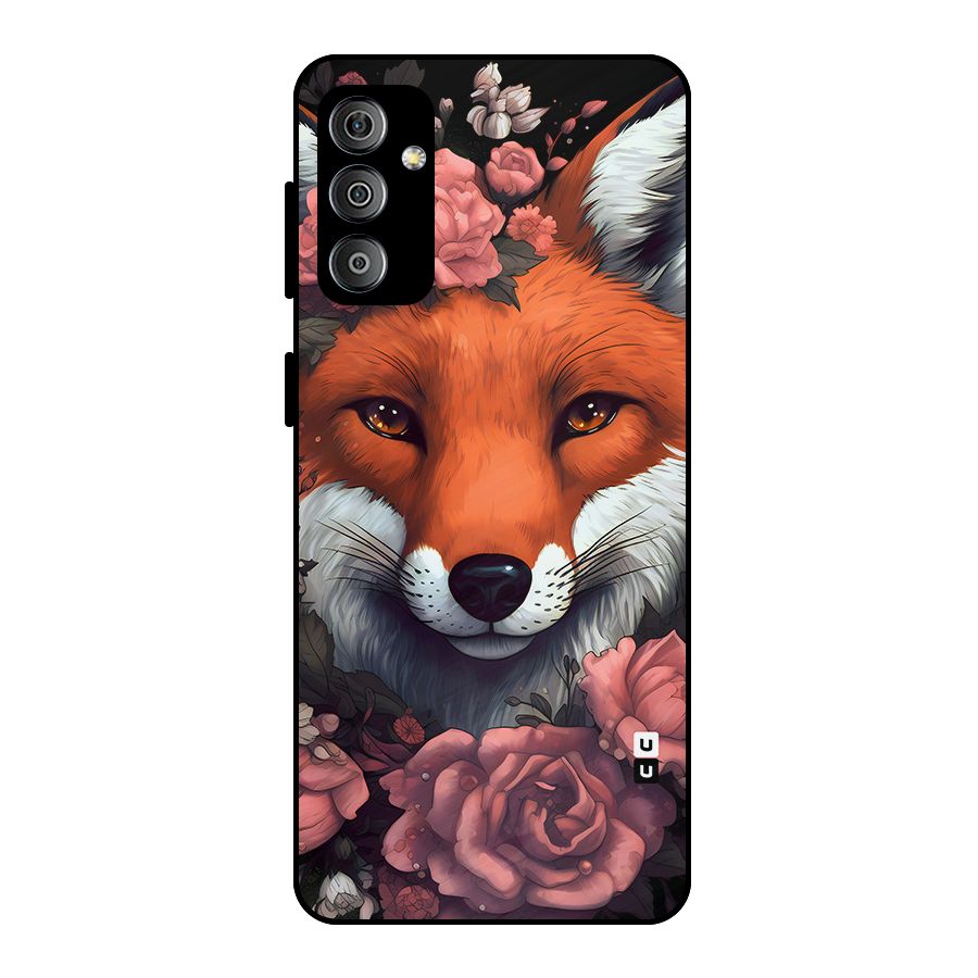 Fox and Roses Metal Back Case for Galaxy F23