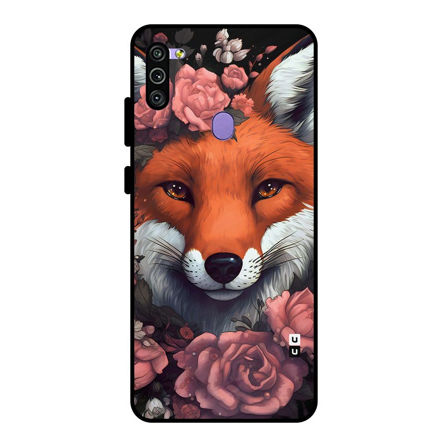 Fox and Roses Metal Back Case for Galaxy M11