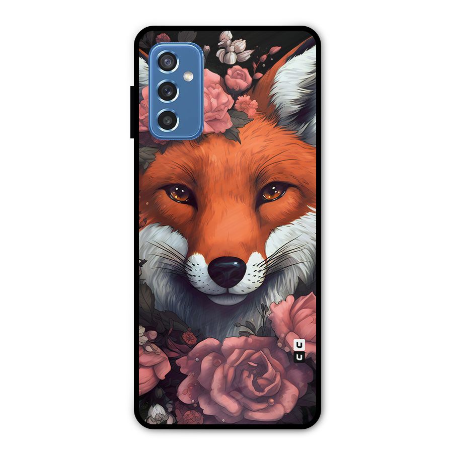 Fox and Roses Metal Back Case for Galaxy M52 5G