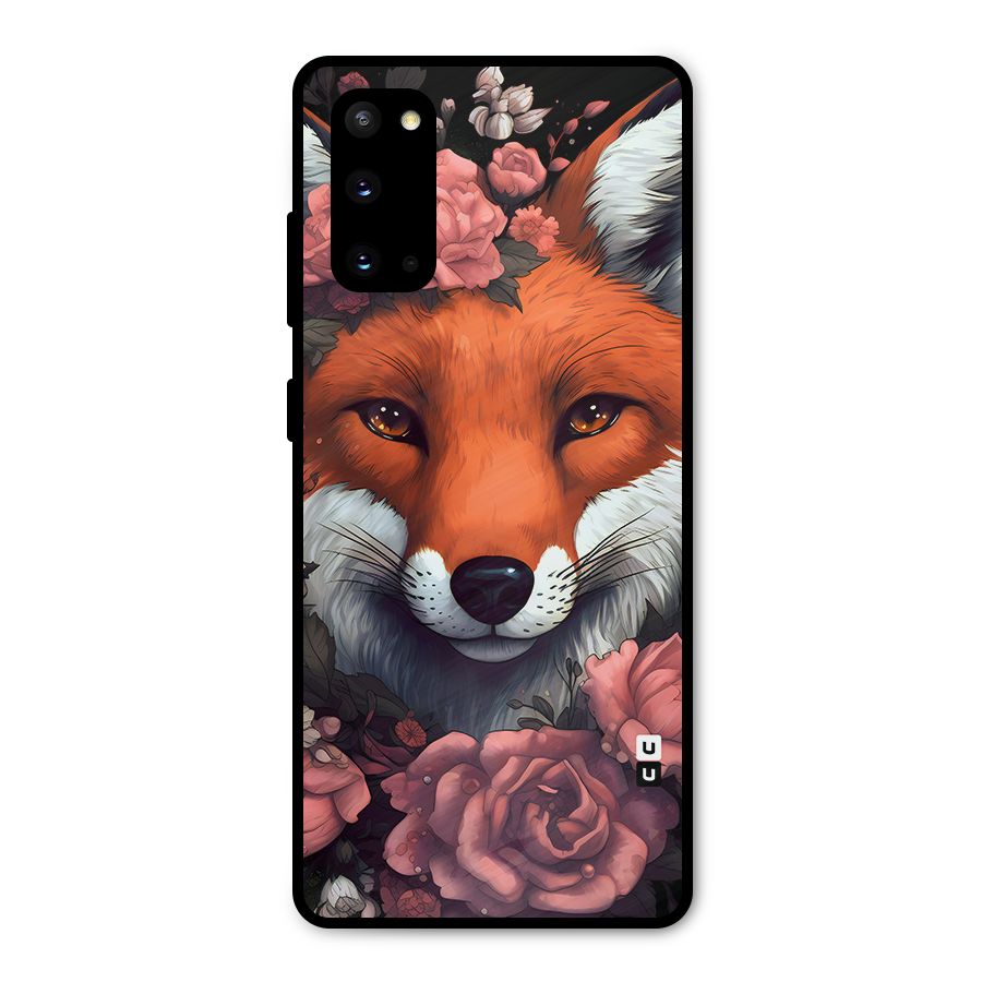 Fox and Roses Metal Back Case for Galaxy S20