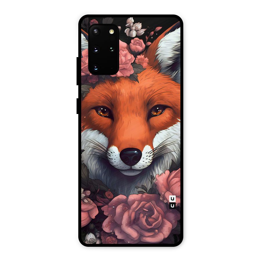 Fox and Roses Metal Back Case for Galaxy S20 Plus