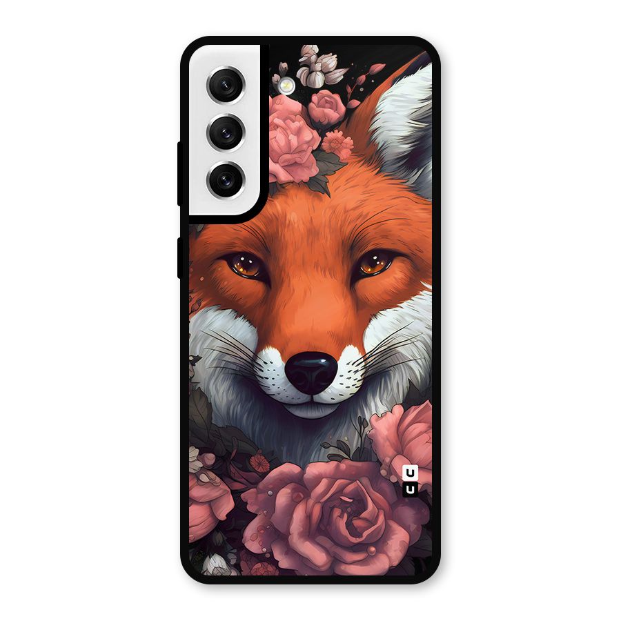Fox and Roses Metal Back Case for Galaxy S21 FE 5G