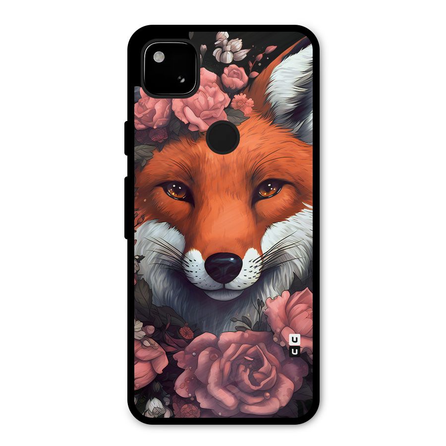 Fox and Roses Metal Back Case for Google Pixel 4a