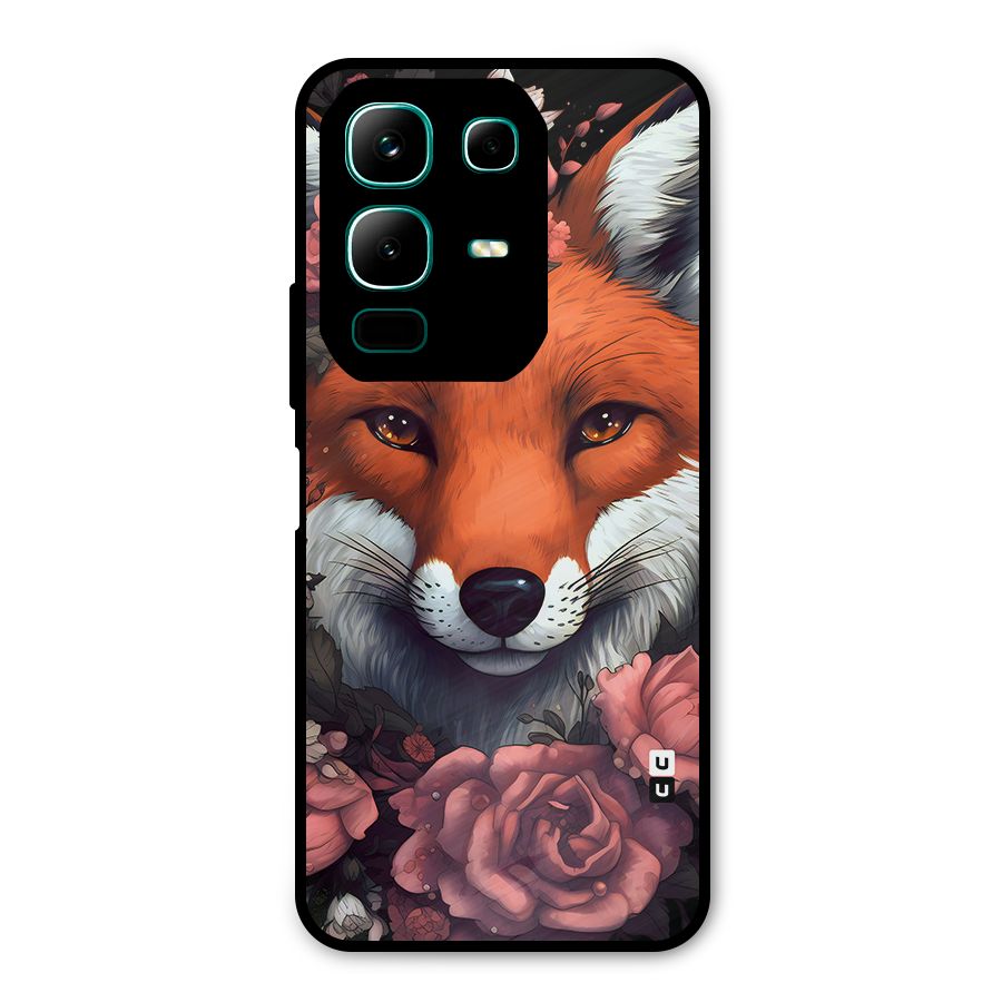 Fox and Roses Metal Back Case for Infinix Note 50x