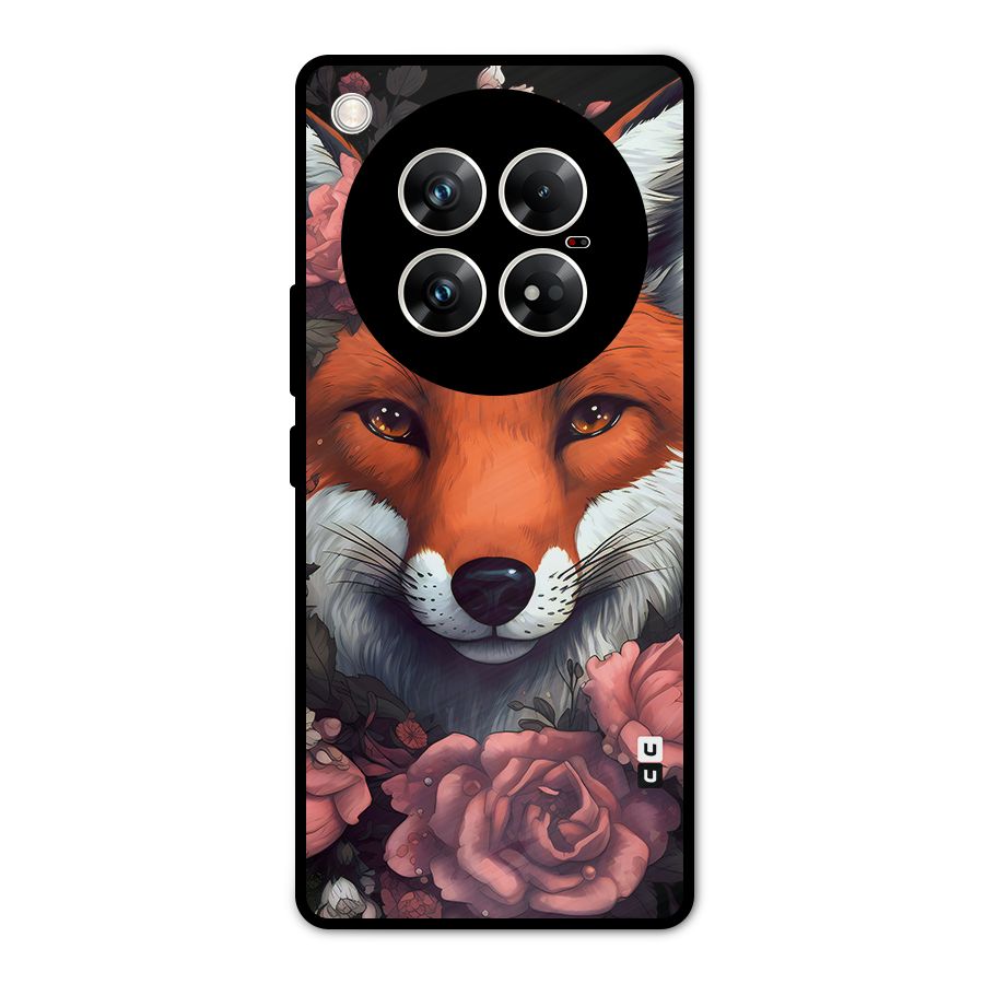 Fox and Roses Metal Back Case for Infinix Zero 40 5G