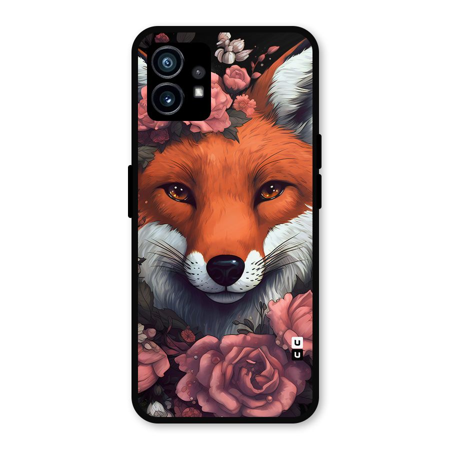 Fox and Roses Metal Back Case for Nothing Phone 1