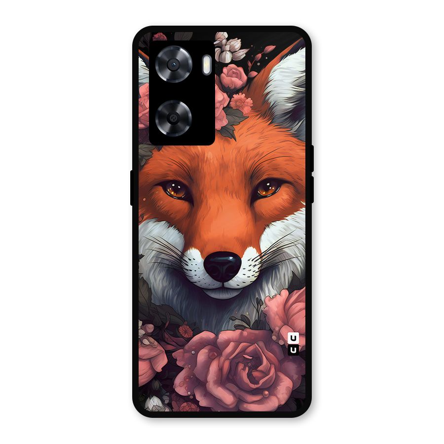Fox and Roses Metal Back Case for Oppo A57 2022