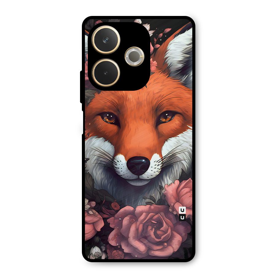 Fox and Roses Metal Back Case for Oppo A5 Pro