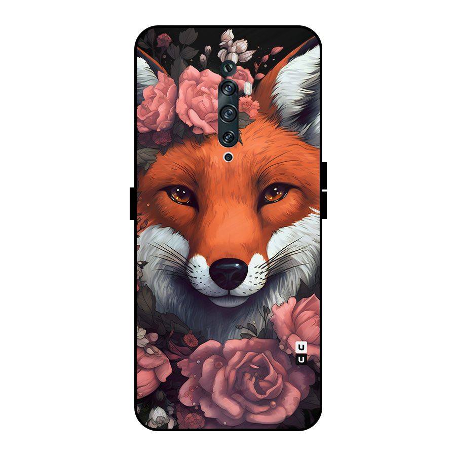 Fox and Roses Metal Back Case for Oppo Reno2 Z