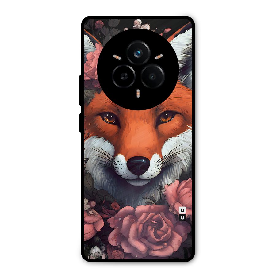 Fox and Roses Metal Back Case for Realme 14 Pro