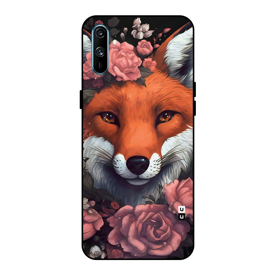 Fox and Roses Metal Back Case for Realme C3