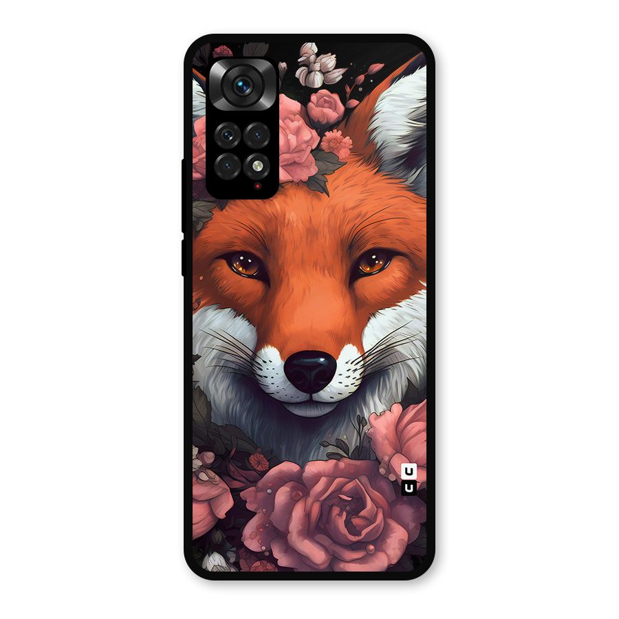 Fox and Roses Metal Back Case for Redmi Note 11