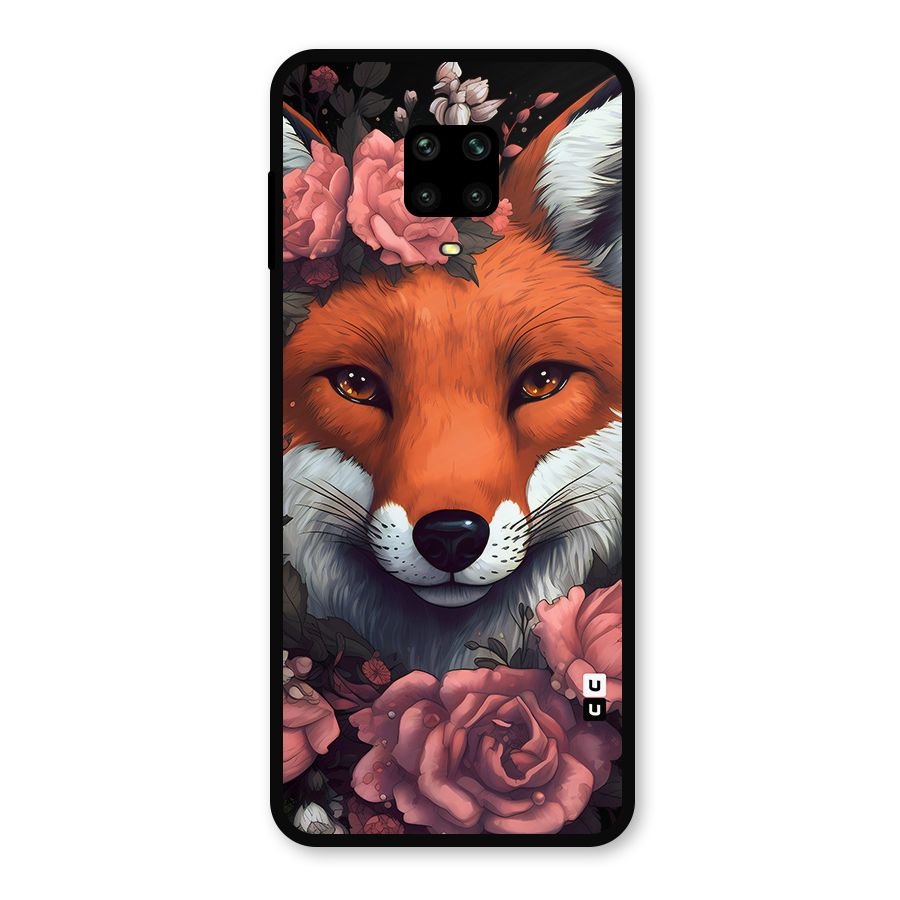 Fox and Roses Metal Back Case for Redmi Note 9 Pro Max