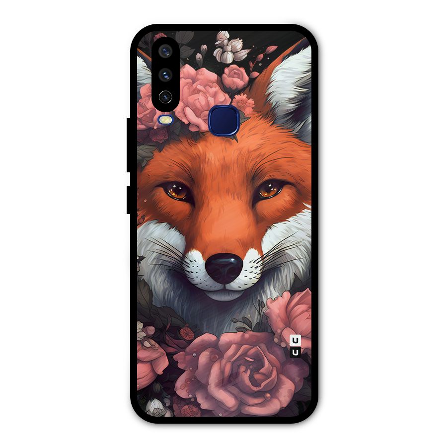 Fox and Roses Metal Back Case for Vivo Y12