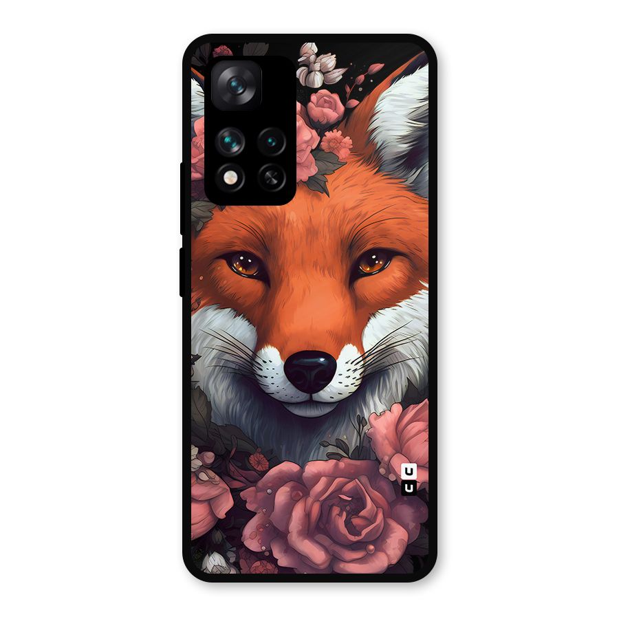 Fox and Roses Metal Back Case for Xiaomi 11i Hypercharge 5G