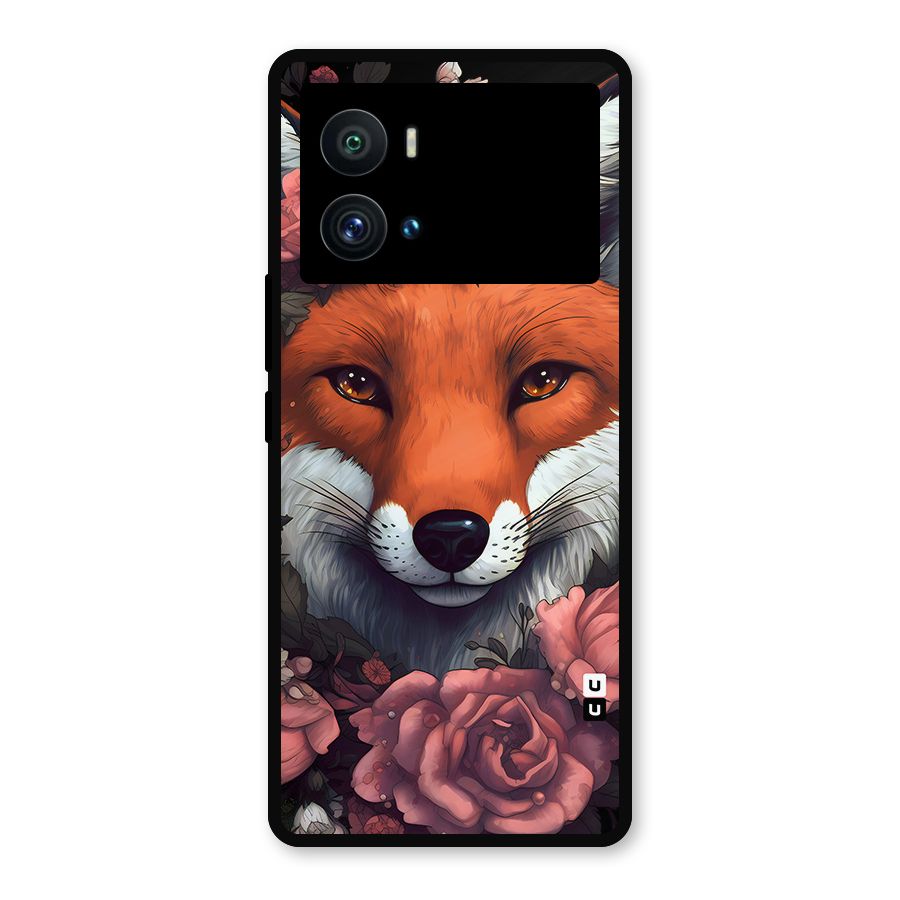 Fox and Roses Metal Back Case for iQOO 9 Pro