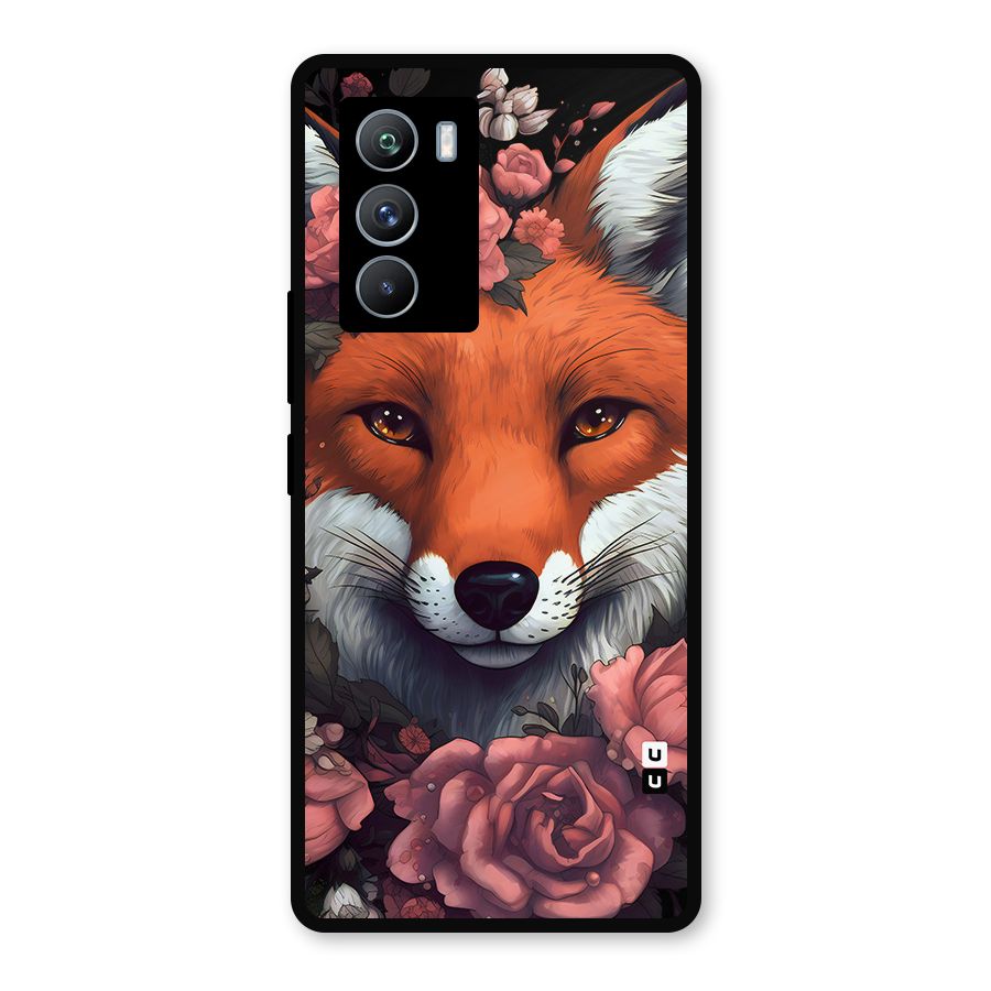 Fox and Roses Metal Back Case for iQOO 9 SE