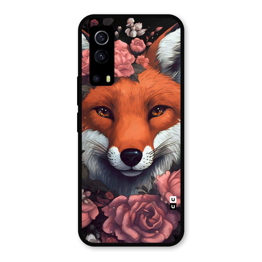 Fox and Roses Metal Back Case for iQOO Z3