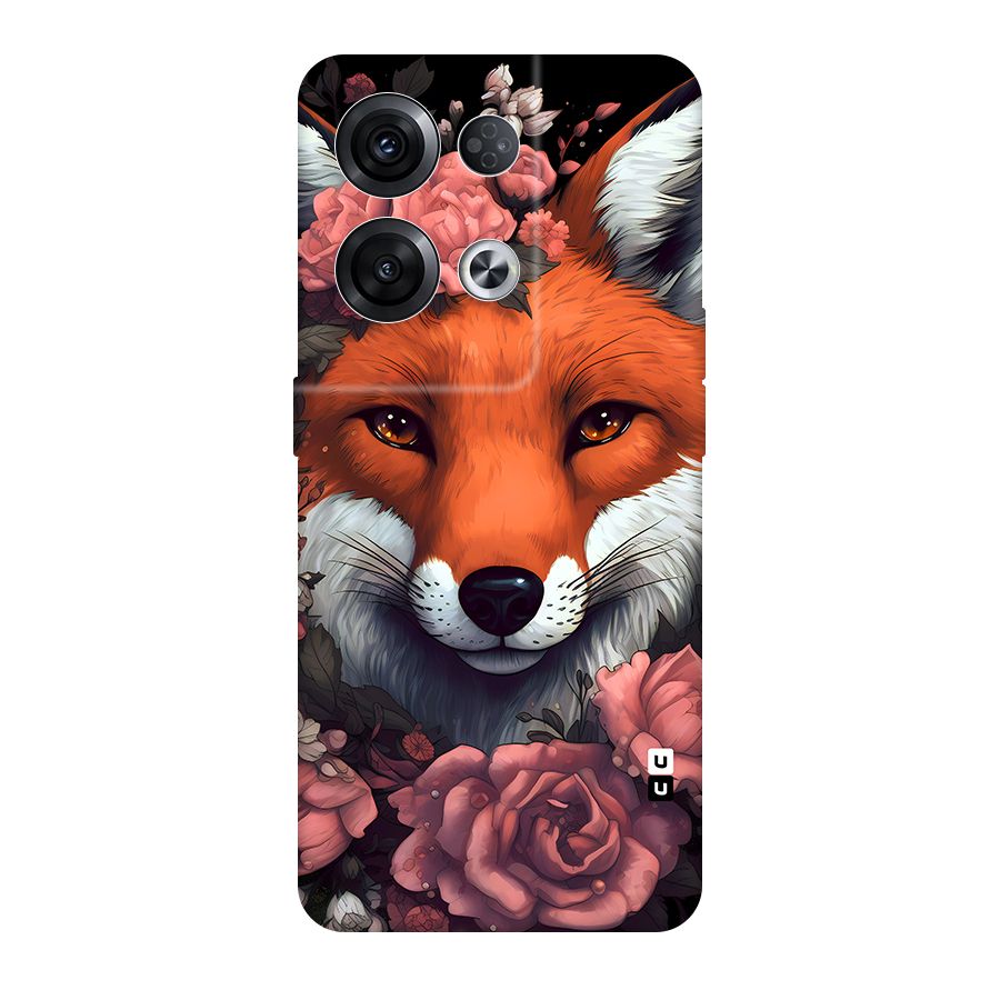Fox and Roses Original Polycarbonate Back Case for Oppo Reno8 Pro 5G