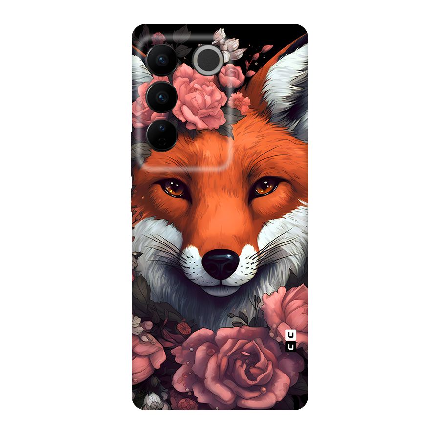 Fox and Roses Original Polycarbonate Back Case for Vivo V27