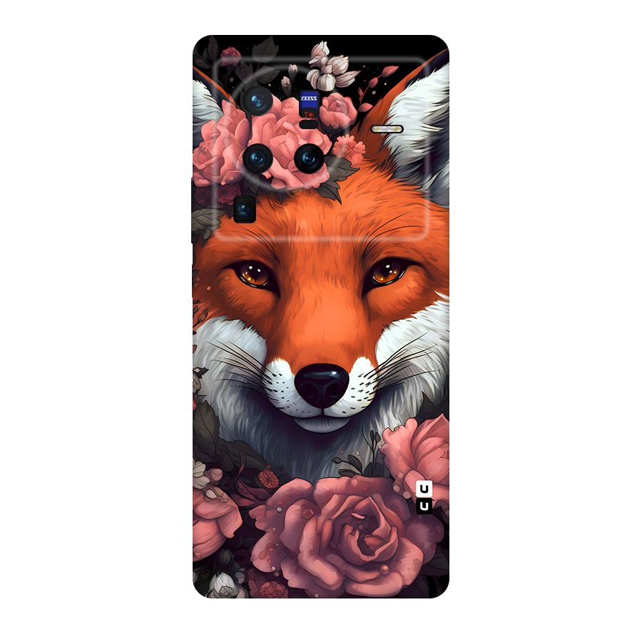 Fox and Roses Original Polycarbonate Back Case for Vivo X80
