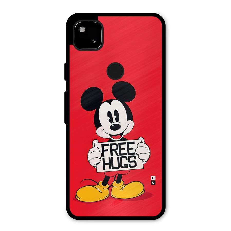 Free Hugs Metal Back Case for Google Pixel 4a
