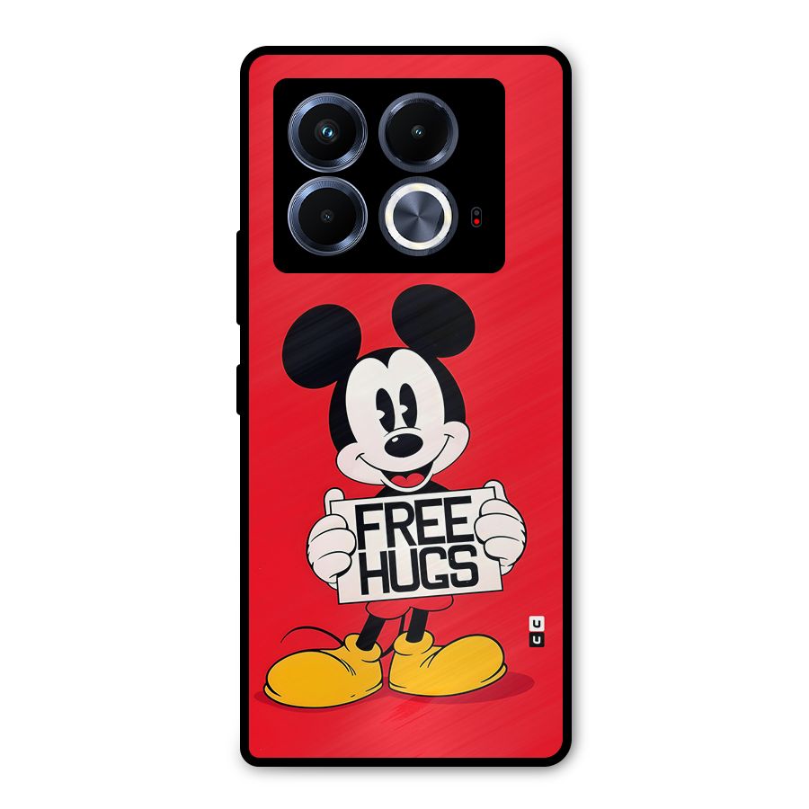 Free Hugs Metal Back Case for Infinix Note 40 5G