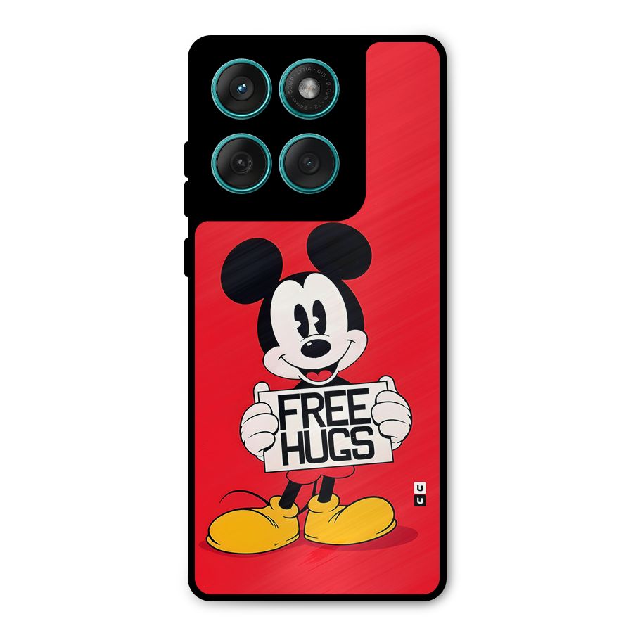 Free Hugs Metal Back Case for Motorola Edge 60