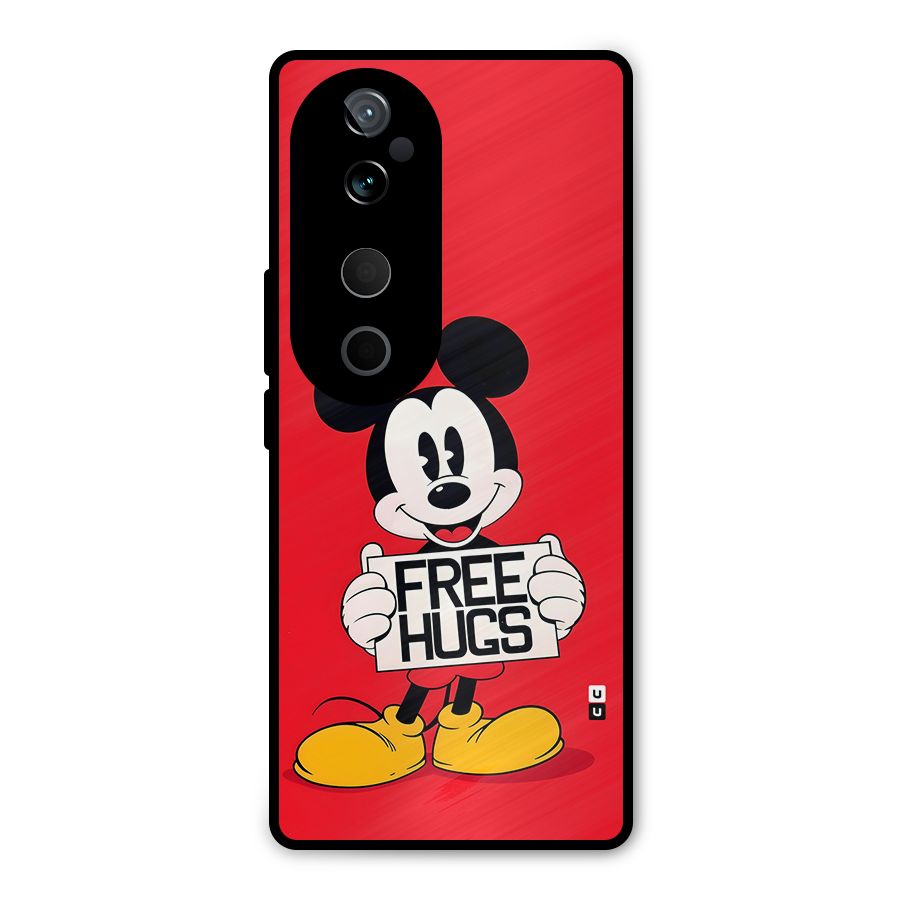 Free Hugs Metal Back Case for Vivo T3 Ultra