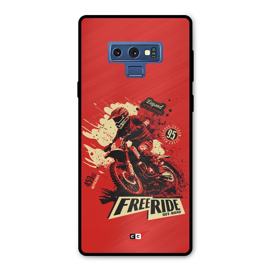 Free Ride Metal Back Case for Galaxy Note 9