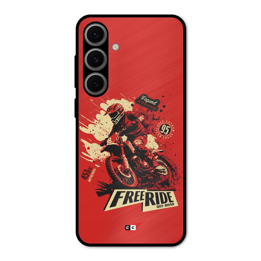 Free Ride Metal Back Case for Galaxy S24 FE