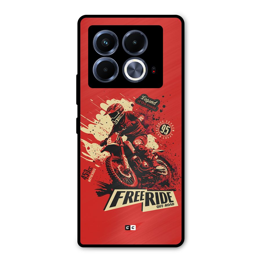 Free Ride Metal Back Case for Infinix Note 40 5G