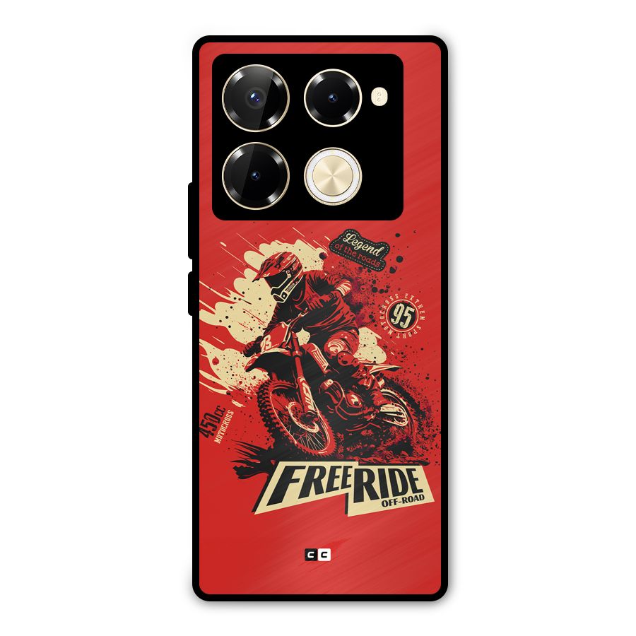 Free Ride Metal Back Case for Infinix Note 40 Pro Plus