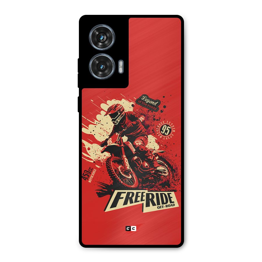 Free Ride Metal Back Case for Motorola Edge 50 Fusion